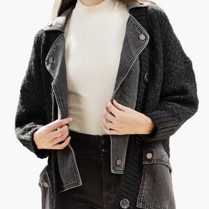 SAACHI Black and Gray Women's Jacket